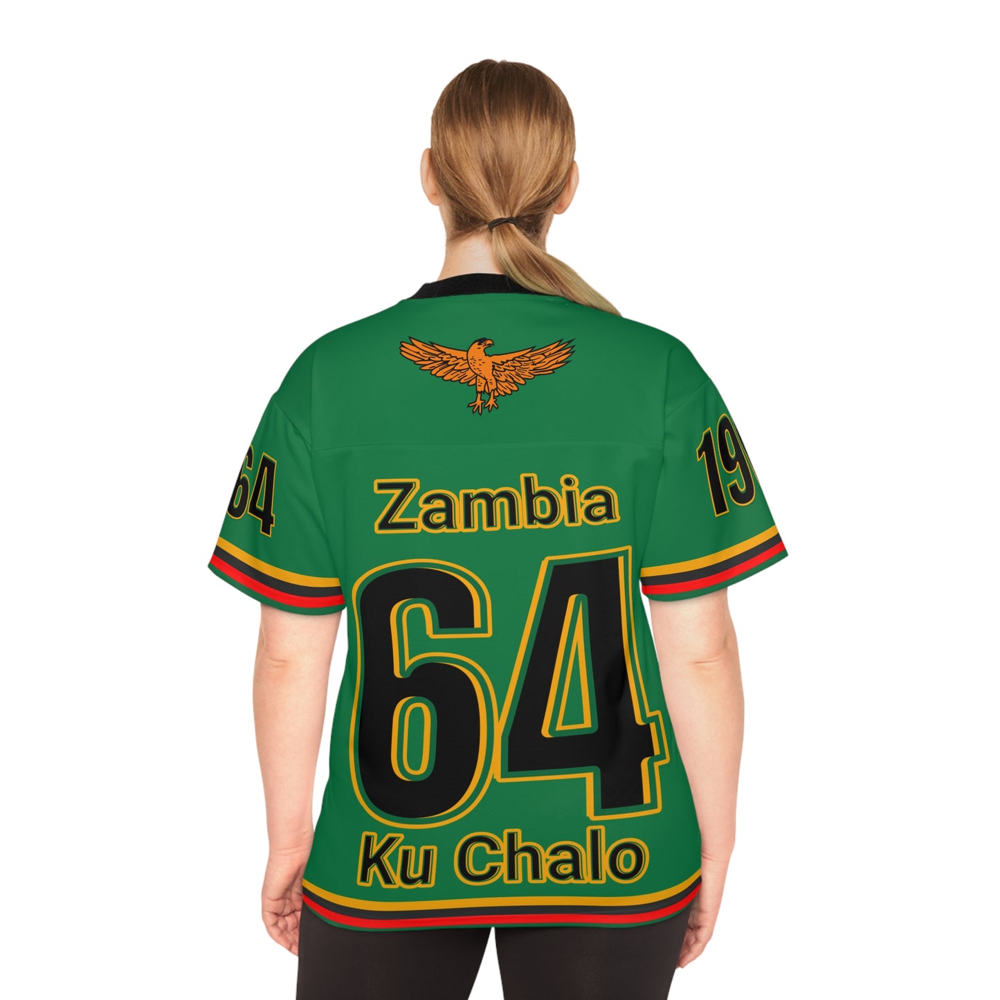 Green Customizable Unisex Football Jersey, Zambia Sports Apparel, Casual Game Day Shirt, Fan Gear, Team Spirit Wear, Unique Gift Idea