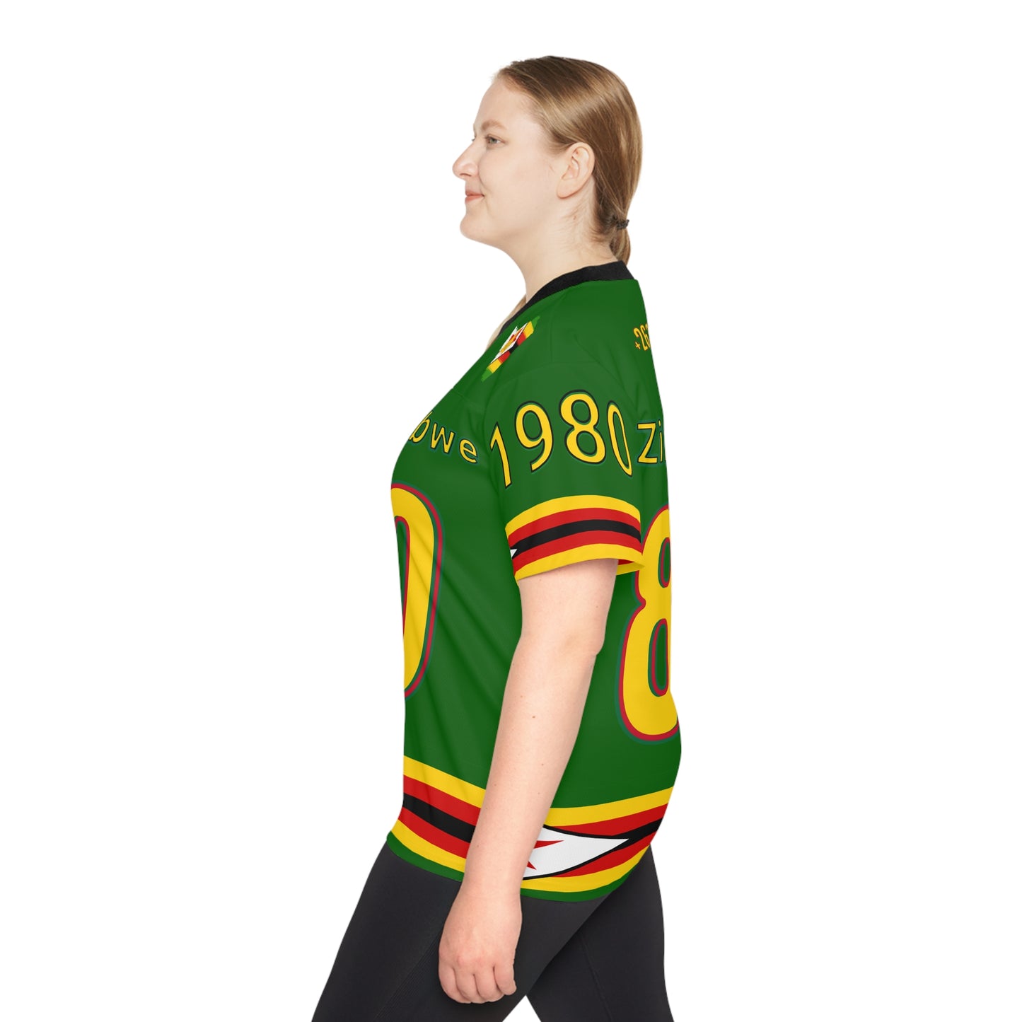 Green Vibrant NFL Zimbabwe Jersey - Perfect for Game Day, Sports Events, Parties, Fan Gear, Customizable Design