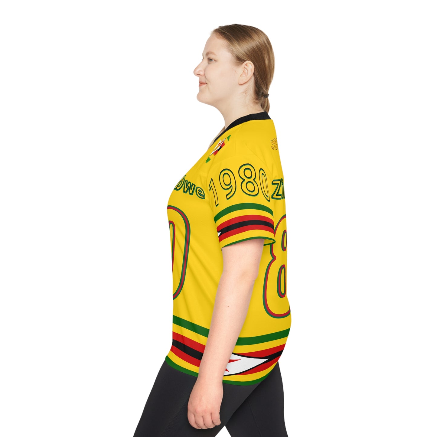Yellow Vibrant NFL Zimbabwe Jersey - Perfect for Game Day, Sports Events, Parties, Fan Gear, Customizable Design