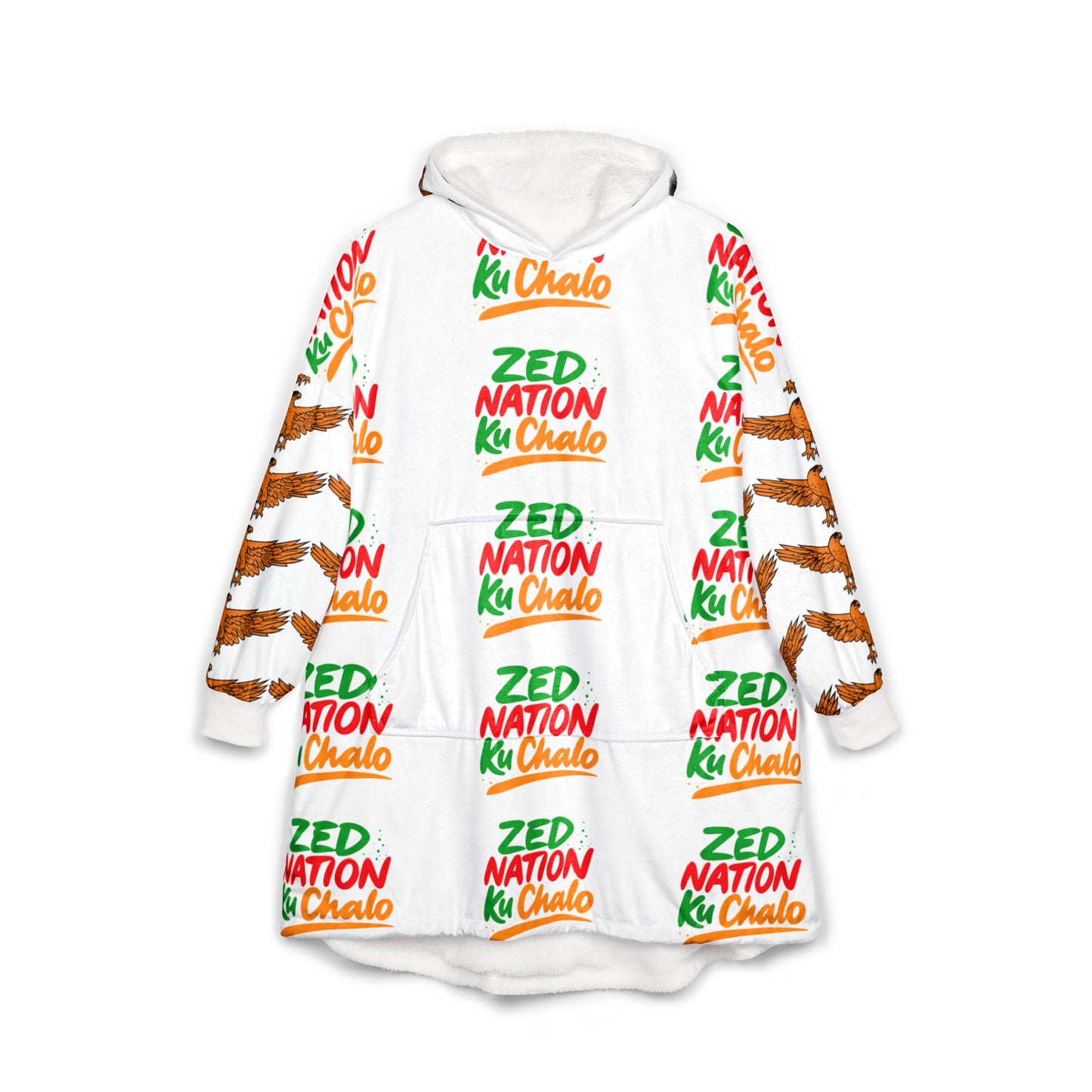 ZED KuChalo Vibrant Unisex Hooded Blanket - Cozy Wear for Festivals, Casual Days, and Unique Gifts, Perfect for Any Occasion