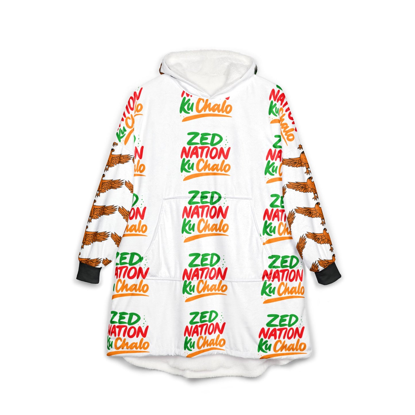 ZED KuChalo Vibrant Unisex Hooded Blanket - Cozy Wear for Festivals, Casual Days, and Unique Gifts, Perfect for Any Occasion