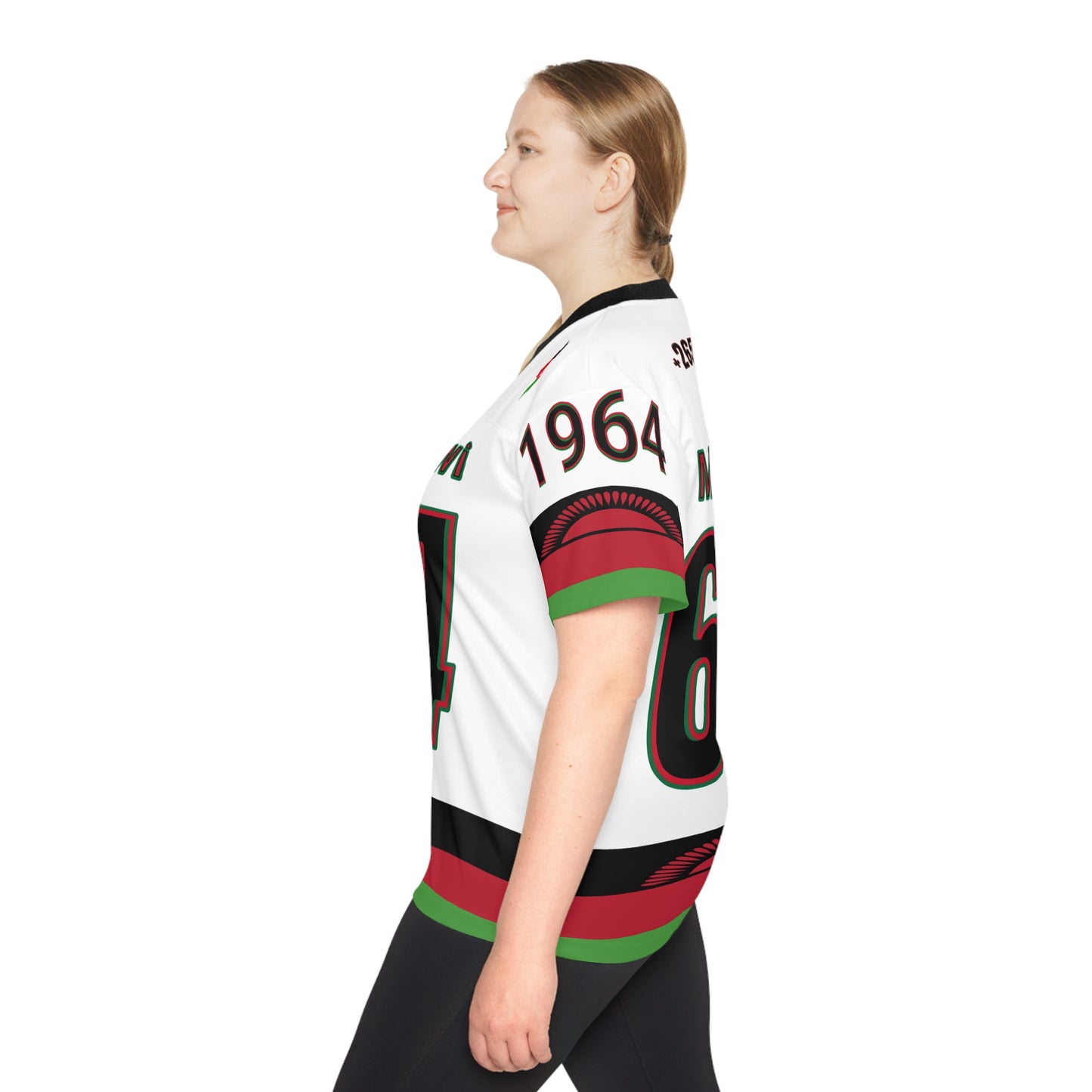 White Malawi NFL Jersey - AOP, Sportswear, Team Spirit, Game Day Outfit, Unique Gift for American Football Fans