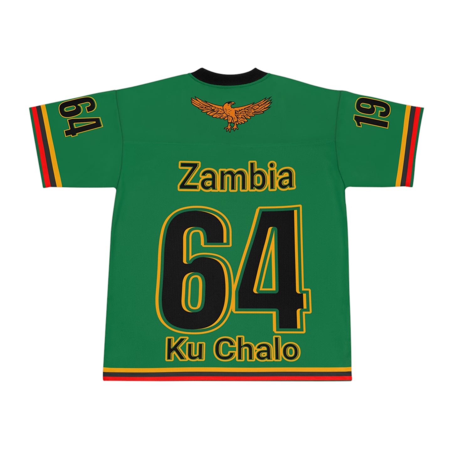 Green Customizable Unisex Football Jersey, Zambia Sports Apparel, Casual Game Day Shirt, Fan Gear, Team Spirit Wear, Unique Gift Idea