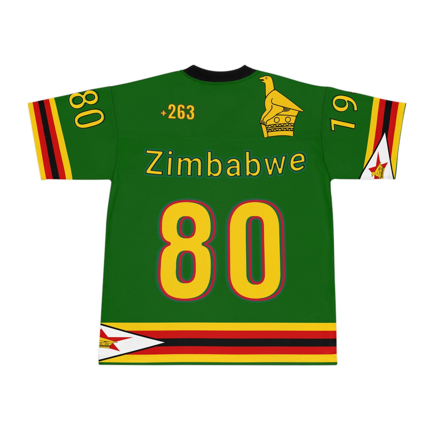 Green Vibrant NFL Zimbabwe Jersey - Perfect for Game Day, Sports Events, Parties, Fan Gear, Customizable Design